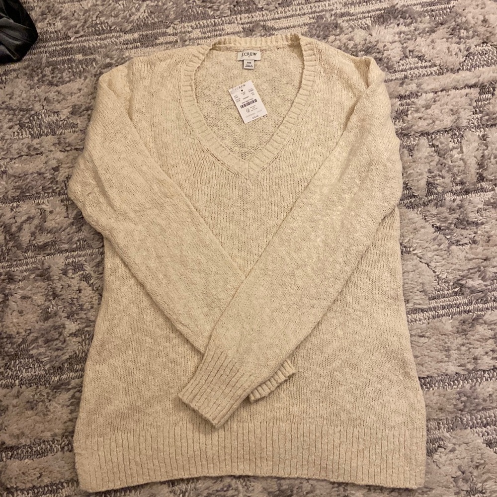 NWT J Crew tan sweater